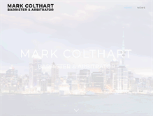 Tablet Screenshot of markcolthart.co.nz